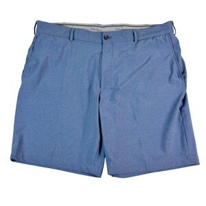 Walter Hagen 11 Mens Blue Micro Stripe Performance Golf Shorts Size 42 Stretch